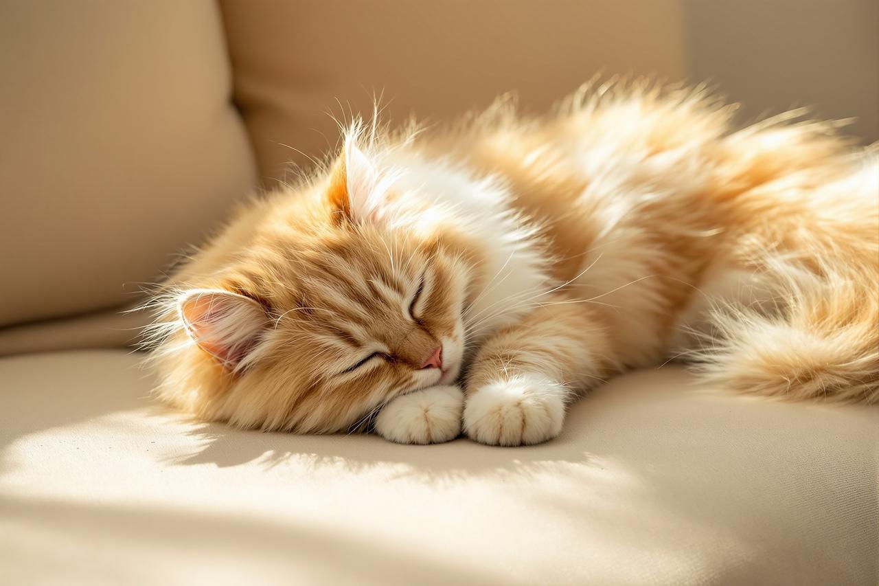 猫咪的下午：阳光、毛线球和你